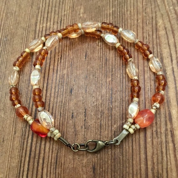 Ladies Double Strand Beaded 8 Inch Bracelet, Handmade Ladies Bracelet - Picture 4 of 7